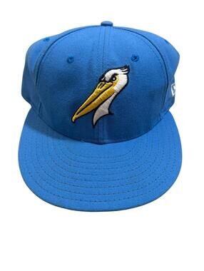 New Era Myrtle Beach Pelicans Hat – Light Blue – Size 7 1/4